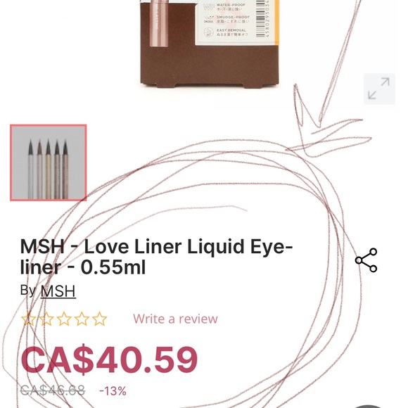 Love Liner black liquid eyeliner❤️Japan premium product & AMAZING - Picture 3 of 8